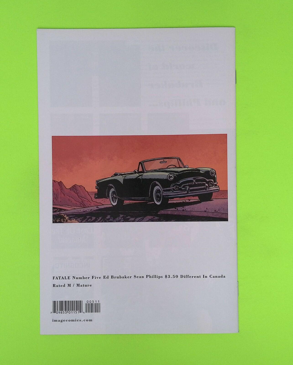 Fatale #5 2012 Image Comics High Grade Comic Book X147-262