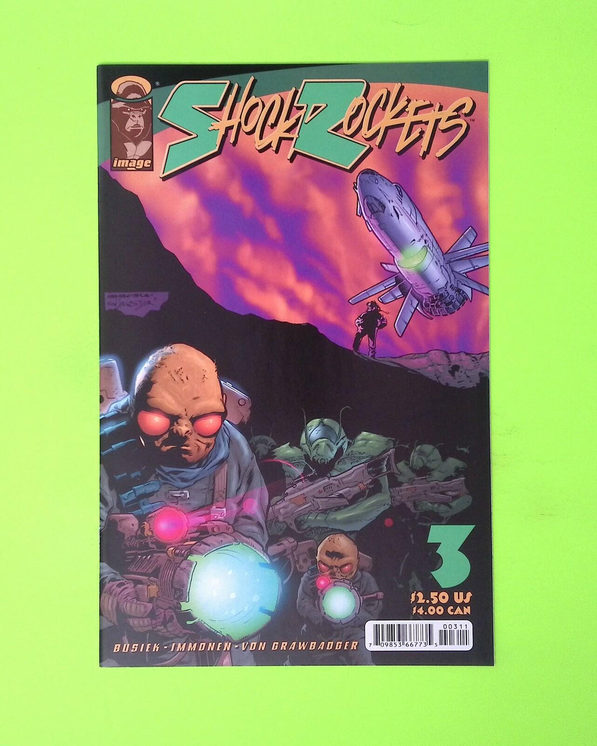 Shock Rockets #3 2000 Image Comics Higher Grade Comic Book X232-140