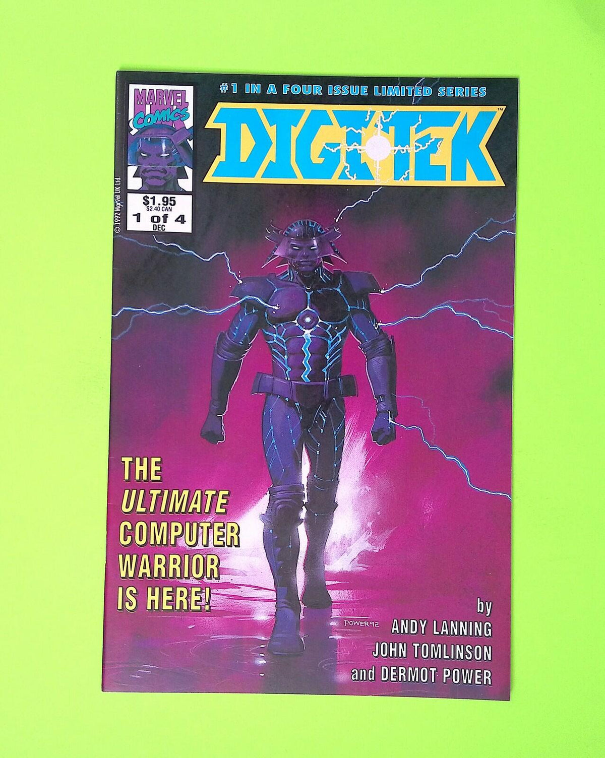 Digitek #1 1992 Marvel UK 8.0 Comic Book X192-175