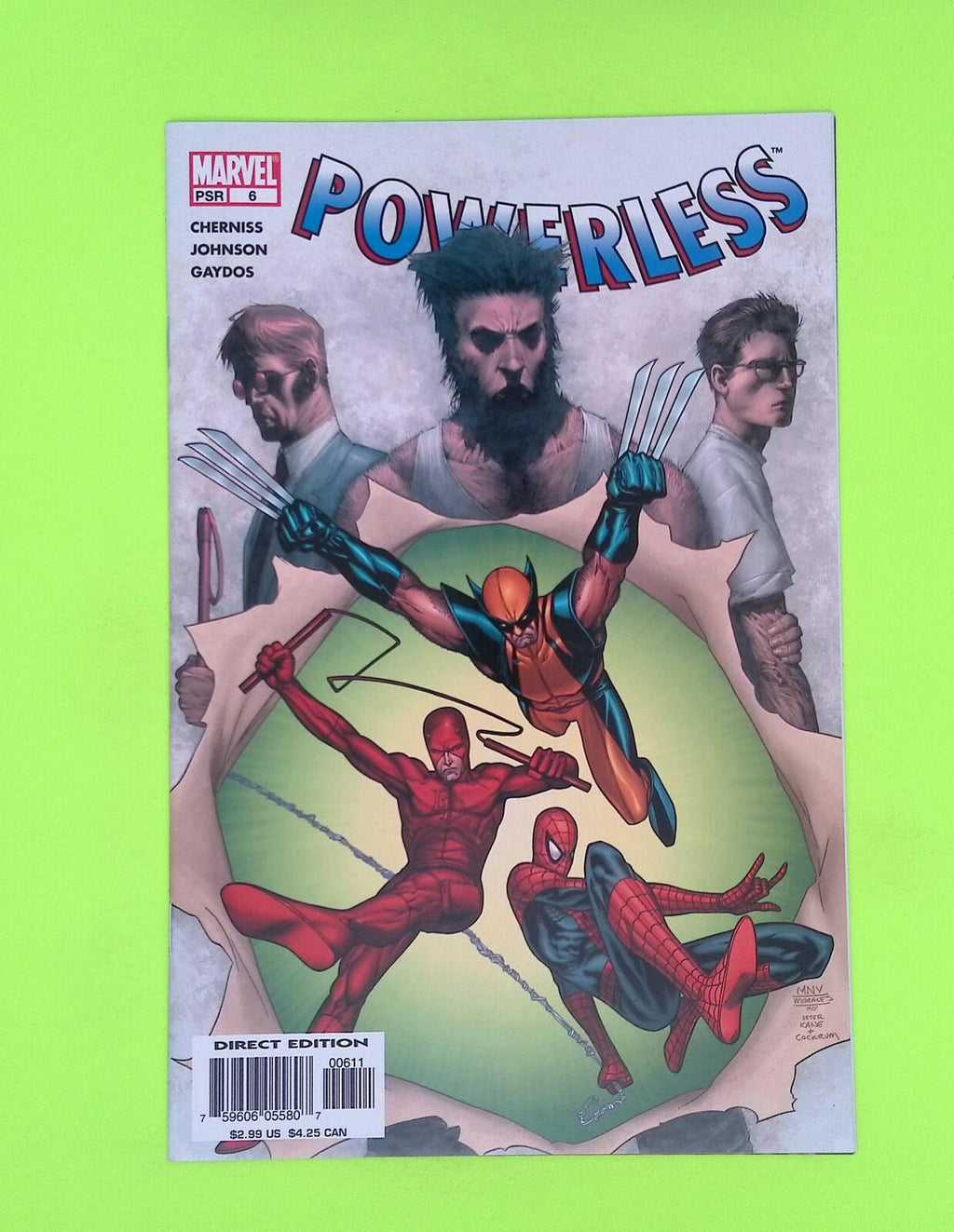 Powerless #6 2005 Marvel Comics High Grade Comic Book W121-6