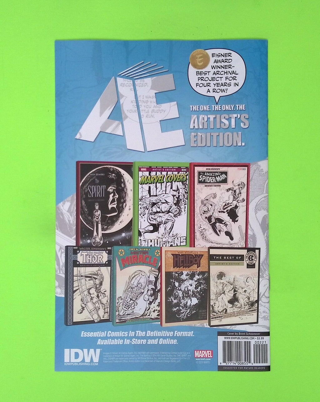 Insufferable #2sub 2015 IDW Publishing Variant High Grade Comic Book B88-187