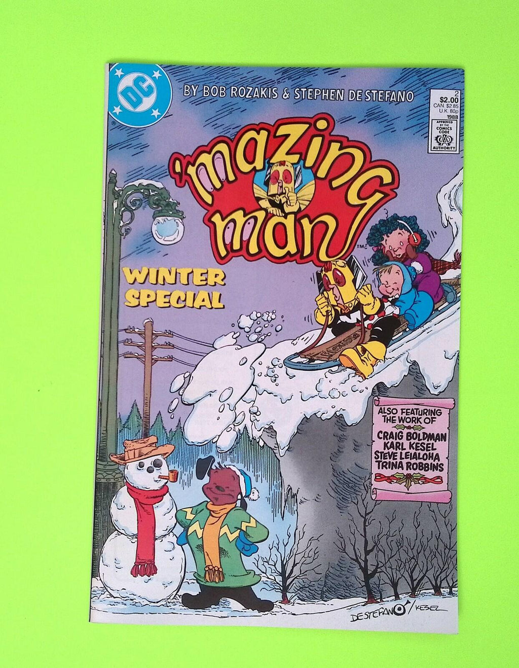 'Mazing Man #2 1988 DC Comics Special High Grade Comic Book X41-61
