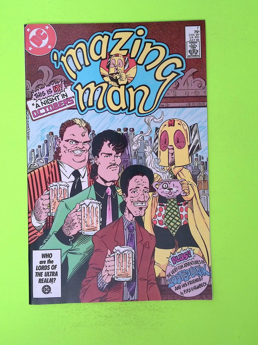 'Mazing Man #7 1986 DC Comics High Grade Comic Book X80-16