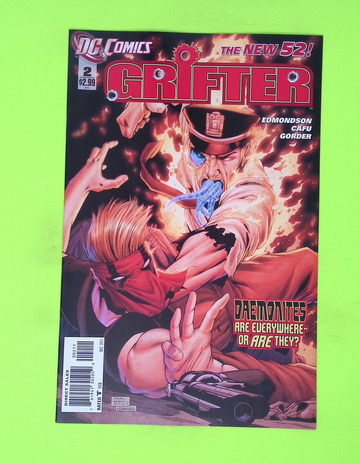 Grifter #2 Vol. 3 2011 DC Comics High Grade Comic Book W142-238