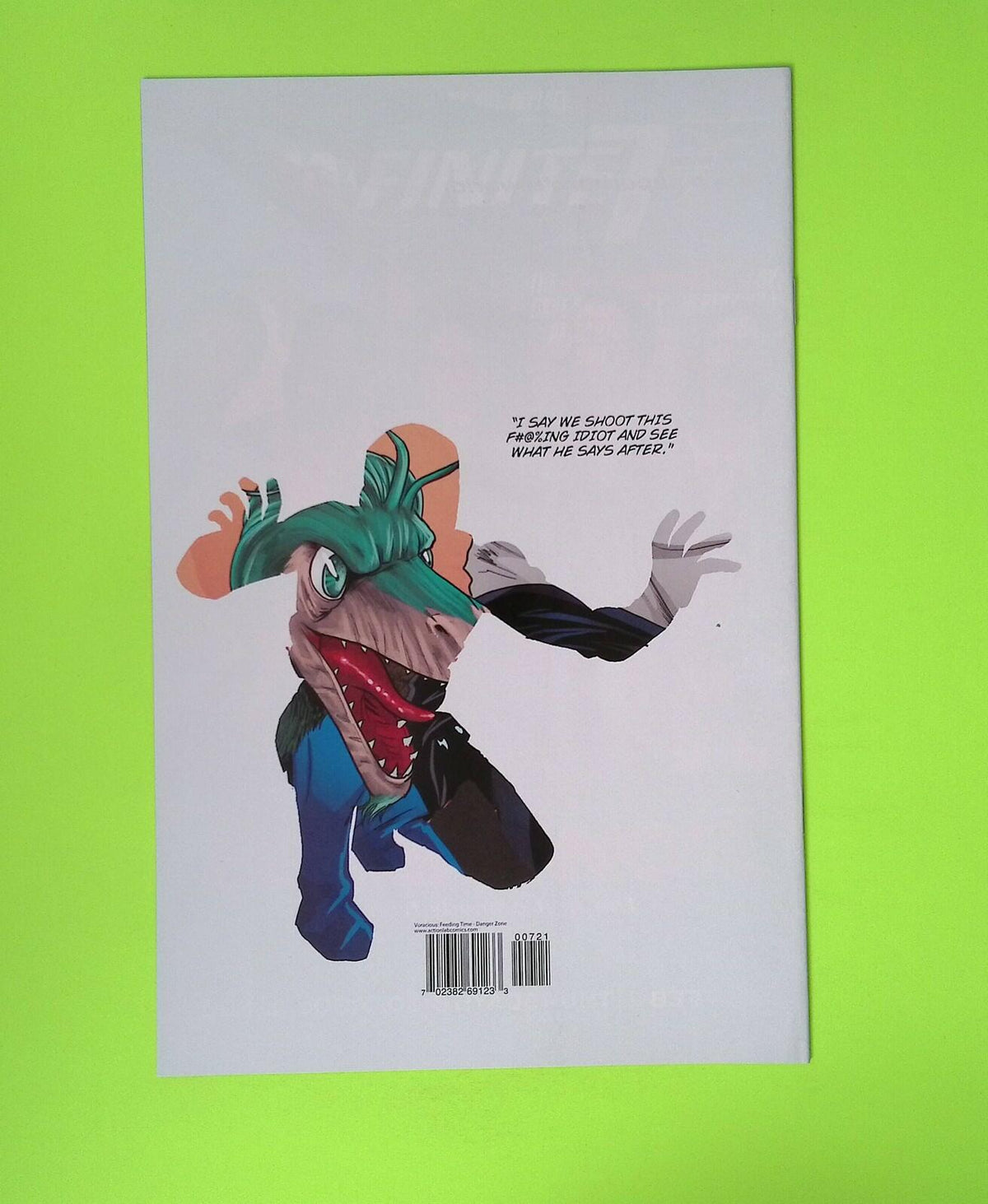 Voracious Feeding Time #3b 2017 Danger Zone Variant High Grade Comic Book Q55-38