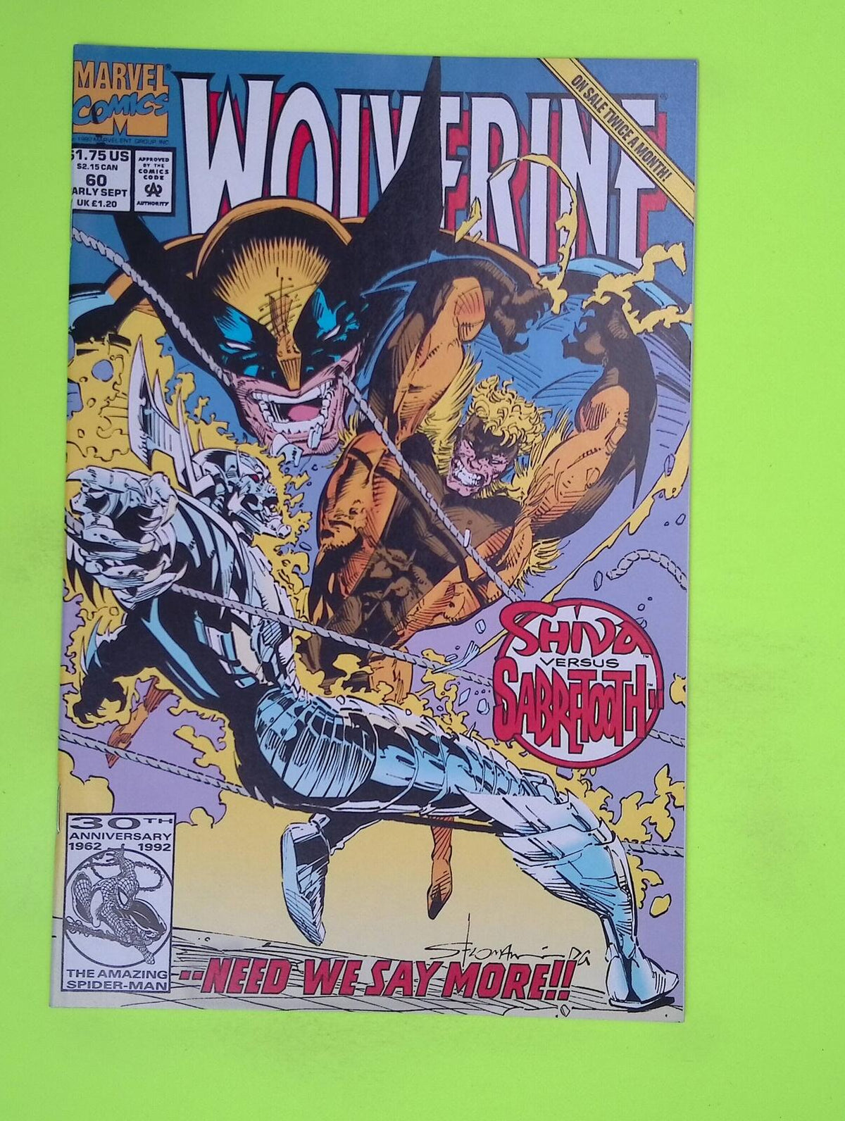 Wolverine #60 Vol. 2 1992 Marvel Comics High Grade Comic Book A48-4