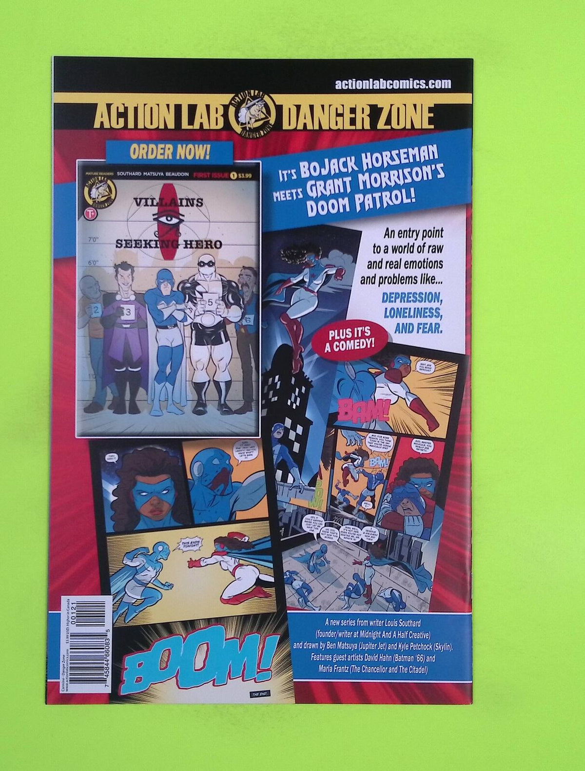 Carmine #1b 2020 Danger Zone Variant High Grade Comic Book J5-147