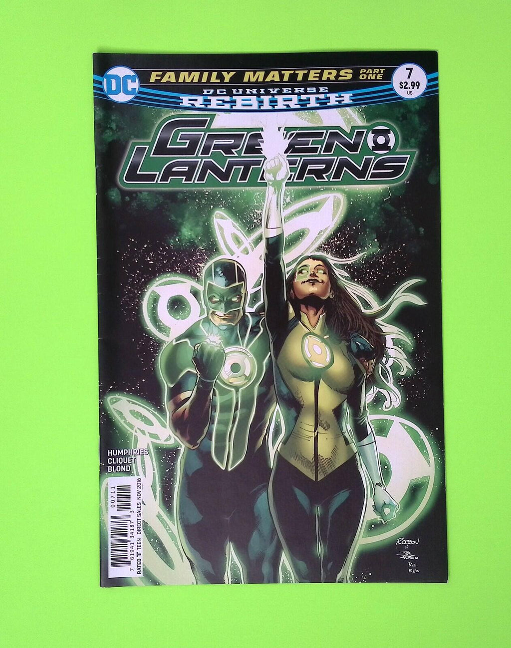 Green Lanterns #7 2016 DC Comics Higher Grade Comic Book B14-79