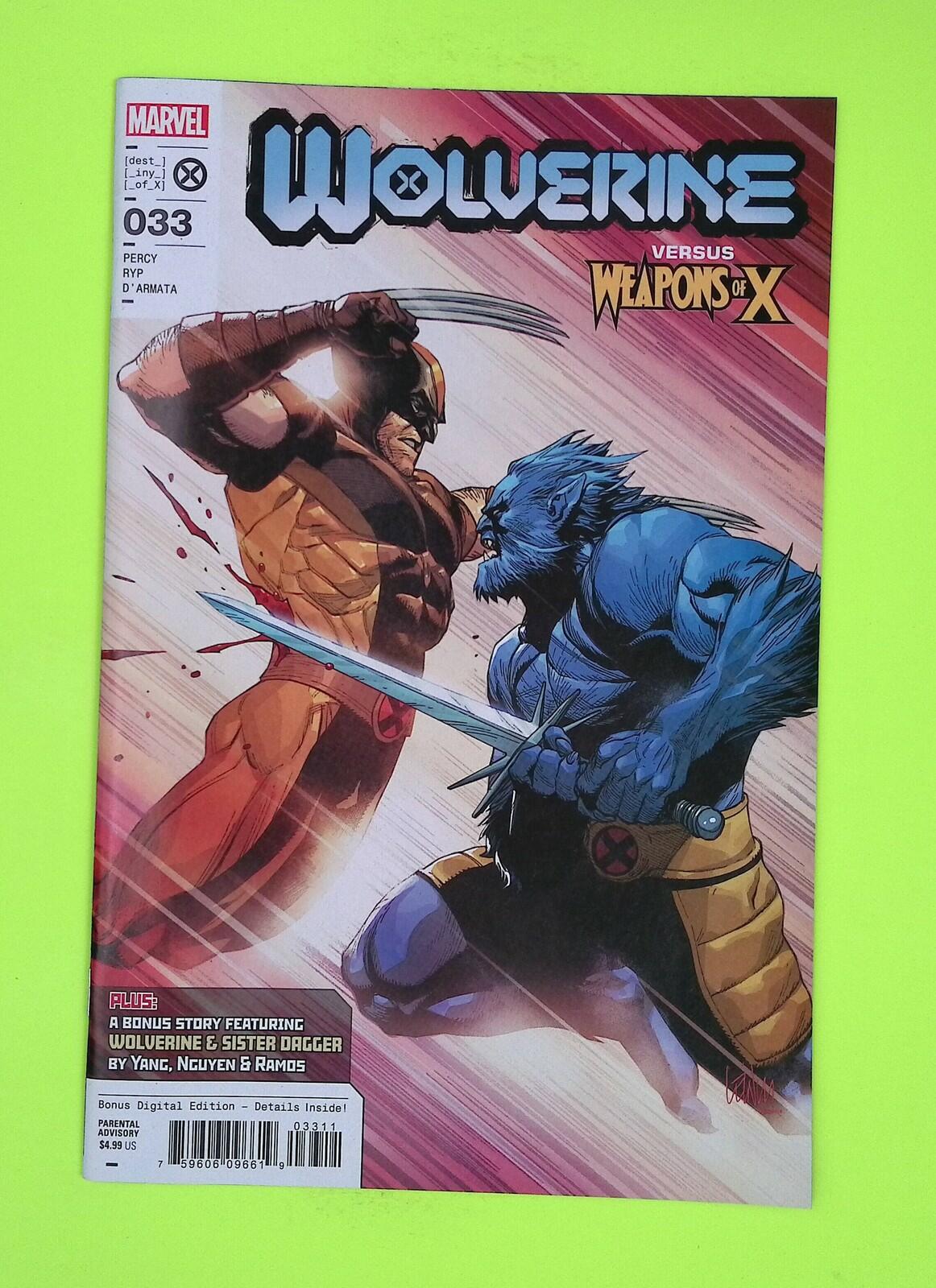 Wolverine #33 Vol. 7 2023 Marvel Comics High Grade Comic Book J80-13