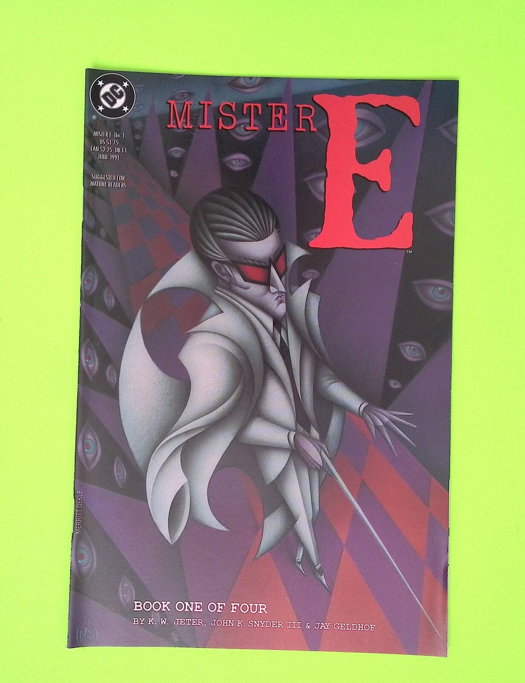 Mister E #1 1991 DC Comics High Grade Comic Book W270-20