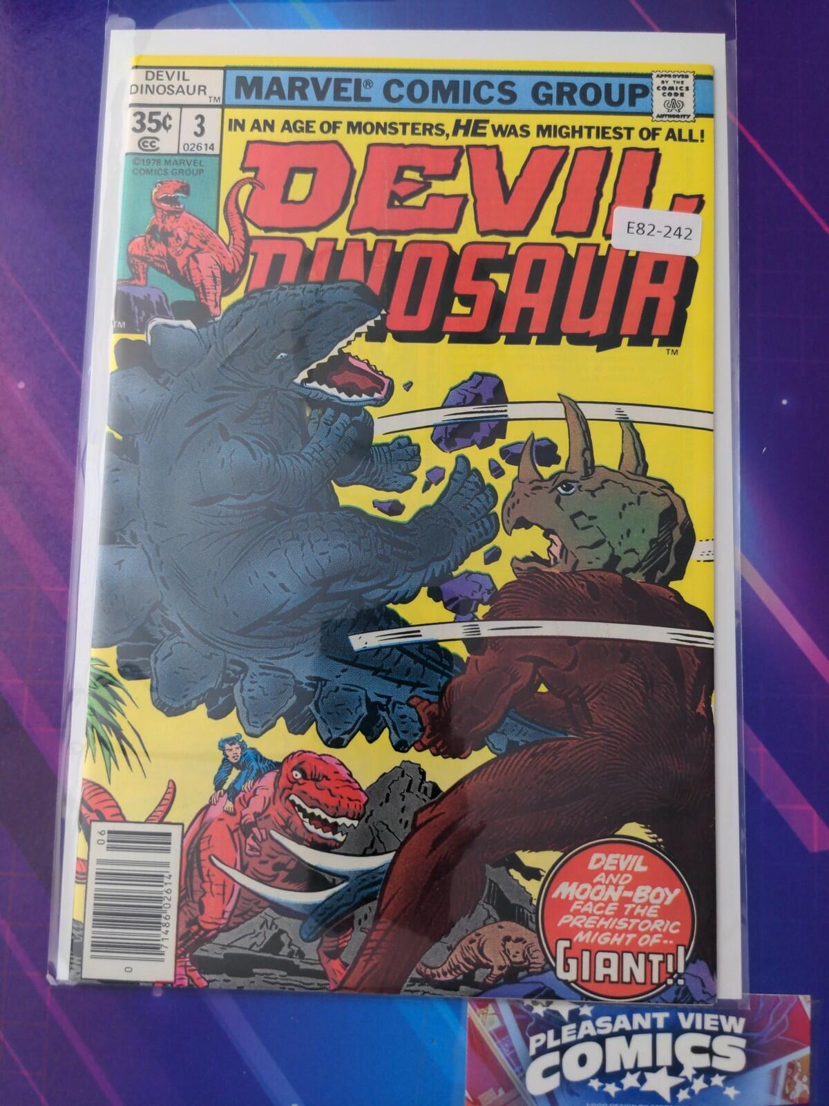 DEVIL DINOSAUR #3 HIGH GRADE 1ST APP NEWSSTAND MARVEL COMIC BOOK E82-242