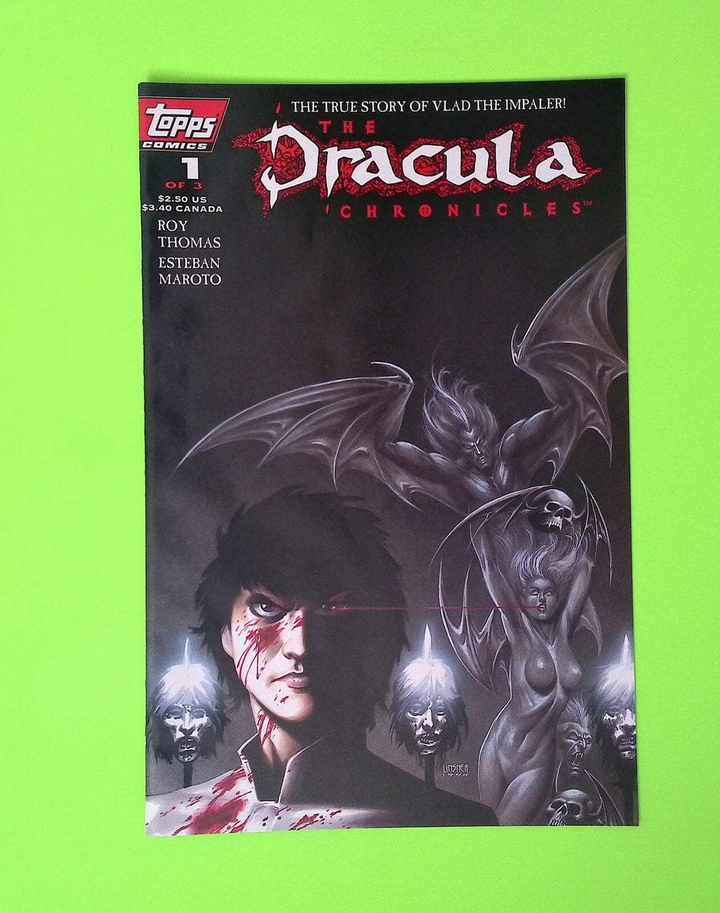 Dracula Chronicles #1 1995 Topps Comics Higher Grade Comic Book B15-144