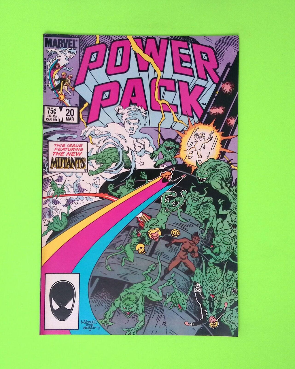 Power Pack #20 Vol. 1 1986 Marvel Comics High Grade Comic Book B44-83