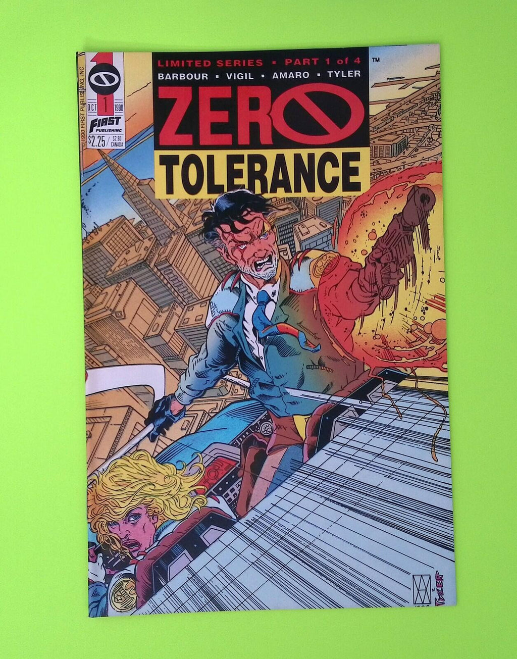 Zero Tolerance #1 1990 First Comics High Grade Comic Book W289-52