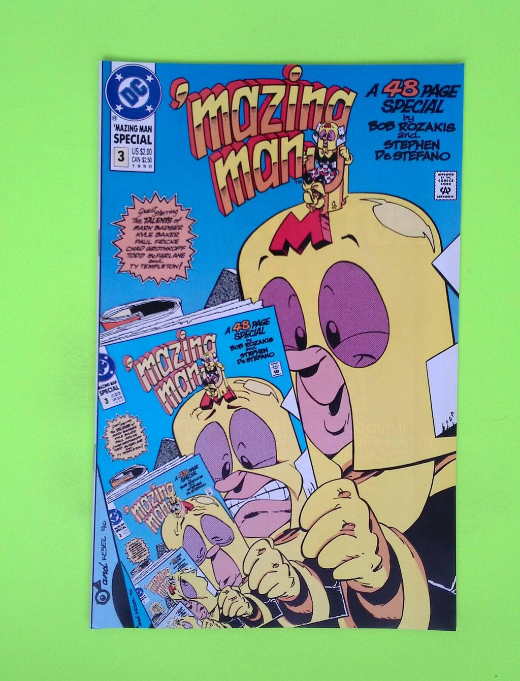 'Mazing Man #3 1990 DC Comics Special 8.0 Comic Book W228-219
