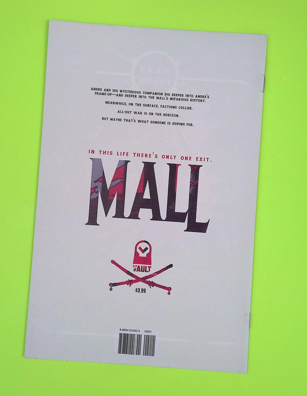 Mall #2 2019 Vault Comics High Grade Comic Book J86-21