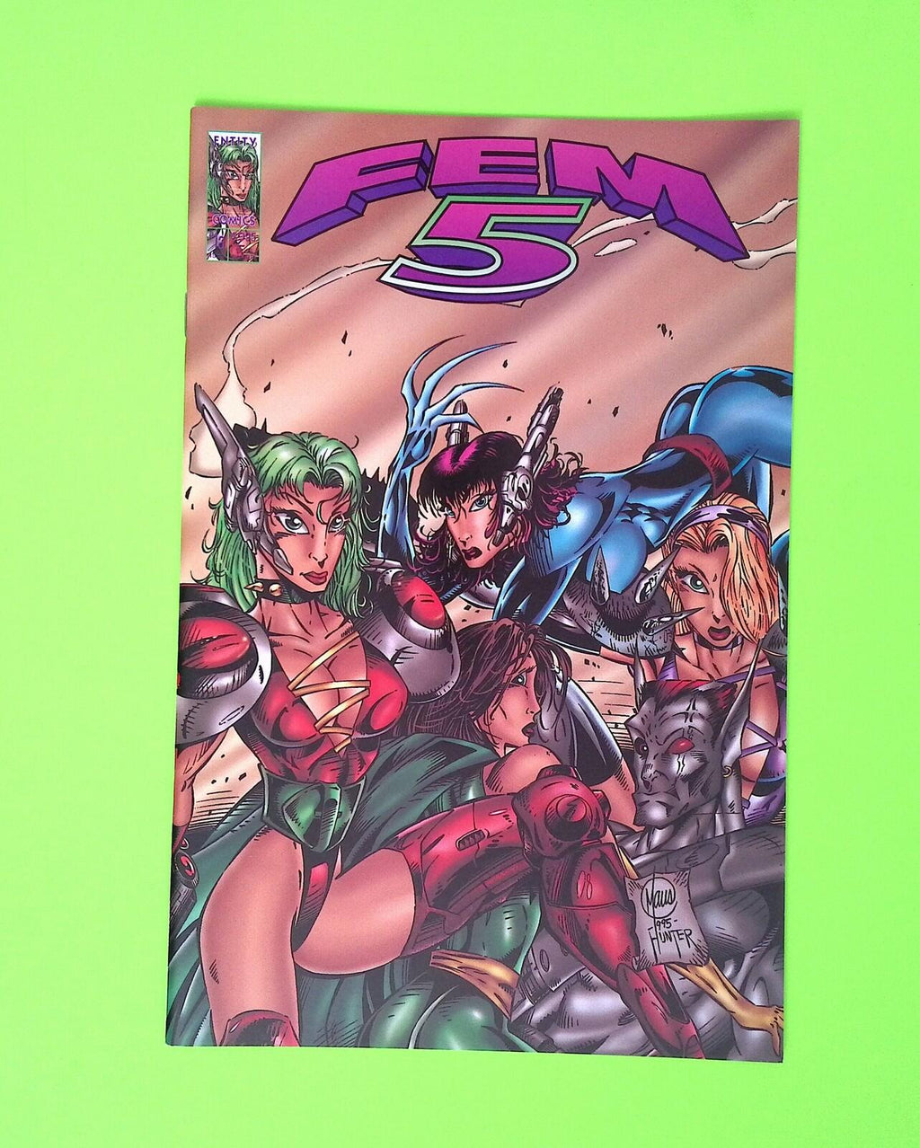 Fem 5 #1 1 1996 Entity Comics High Grade Comic Book B85-45
