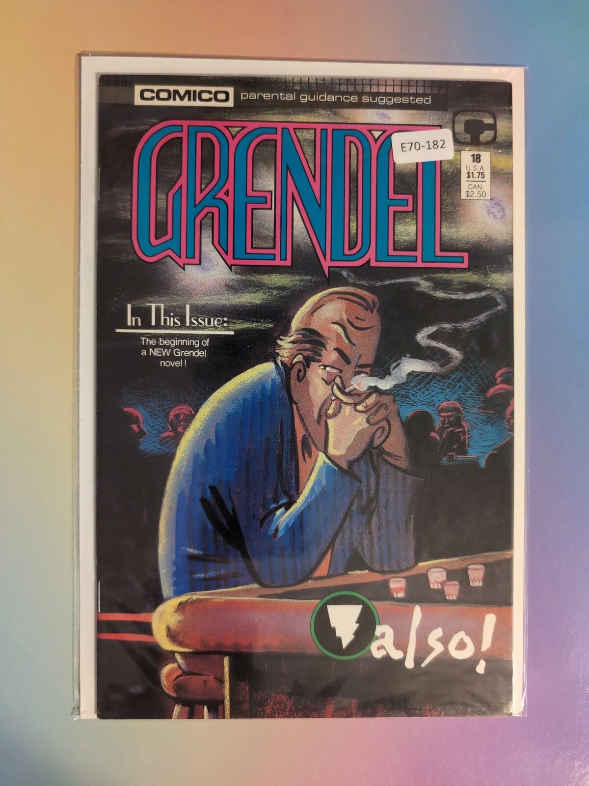 GRENDEL #18 VOL. 2 HIGH GRADE 1ST APP COMICO COMIC BOOK E70-182
