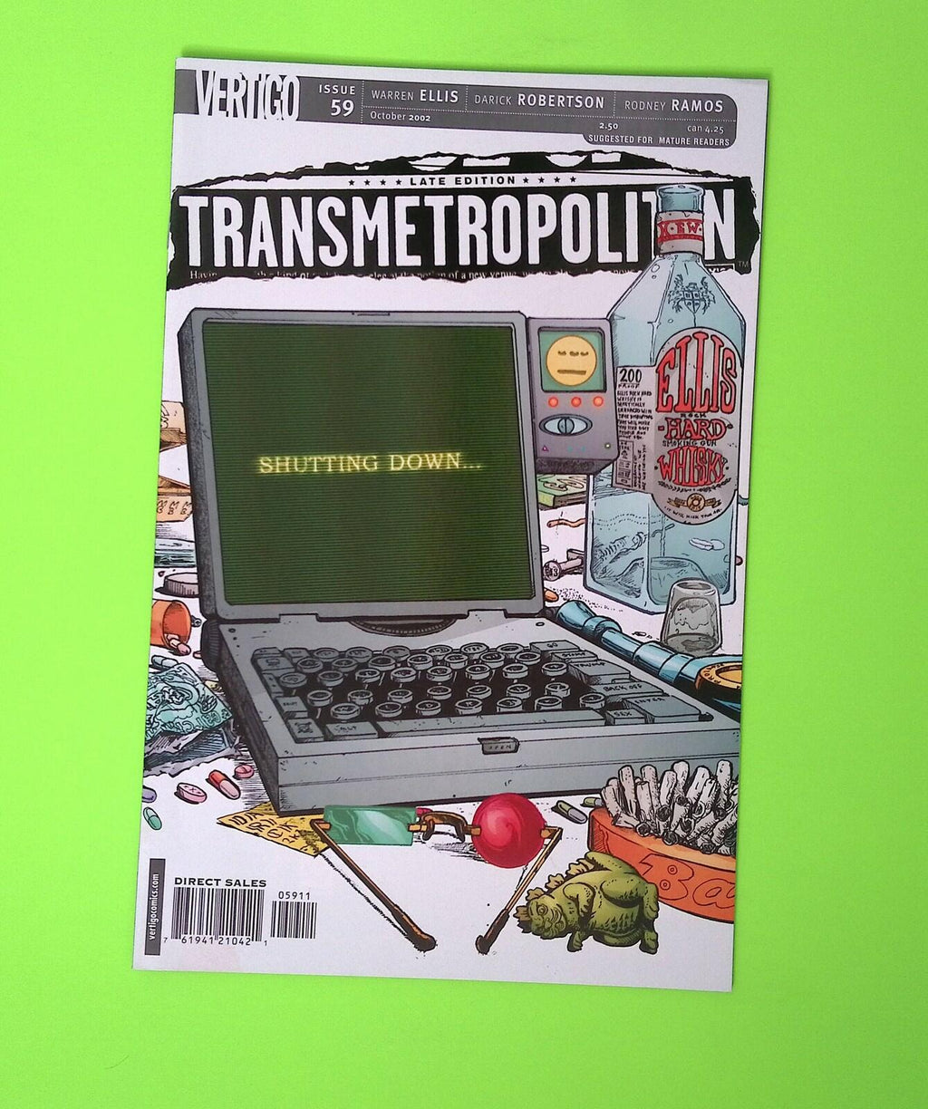 Transmetropolitan #59 2002 Vertigo High Grade Comic Book W341-51