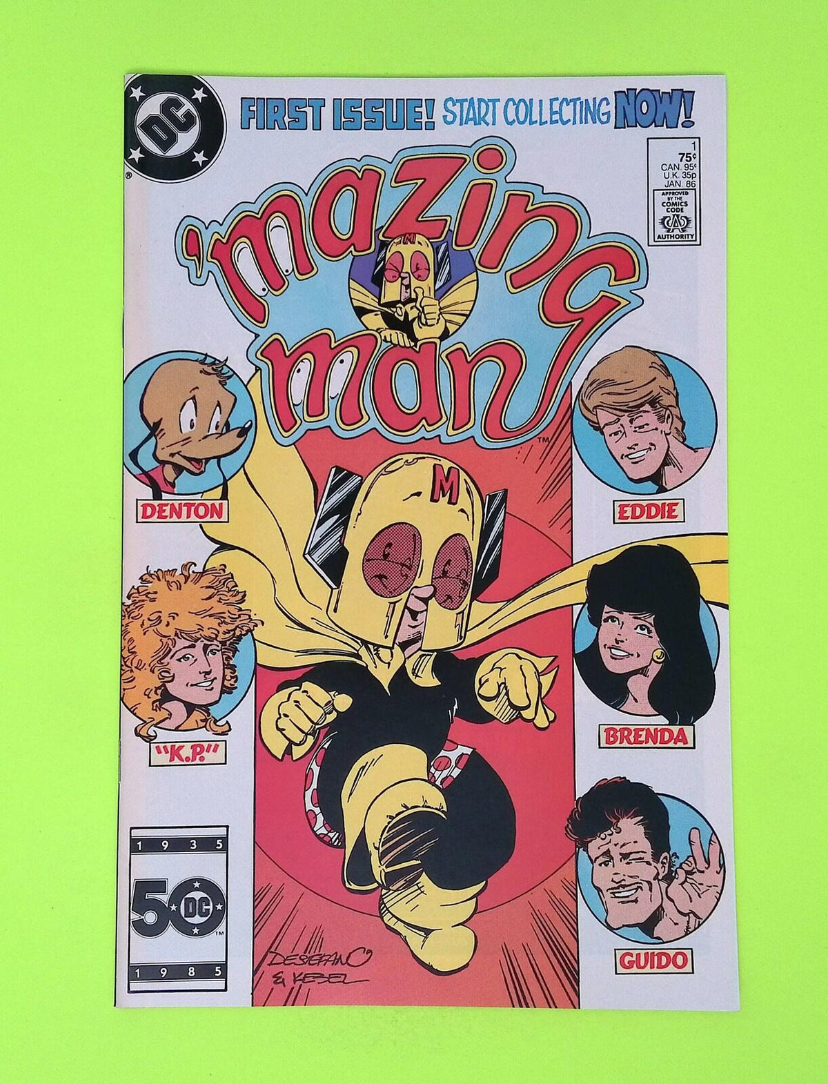 'Mazing Man #1 1986 DC Comics 1st App High Grade Comic Book P35-210