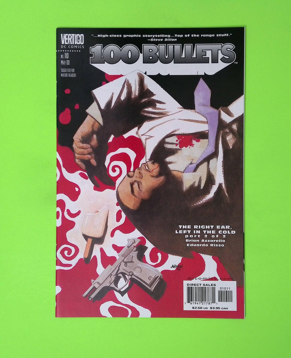 100 Bullets #10 2000 Vertigo High Grade Comic Book B49-189
