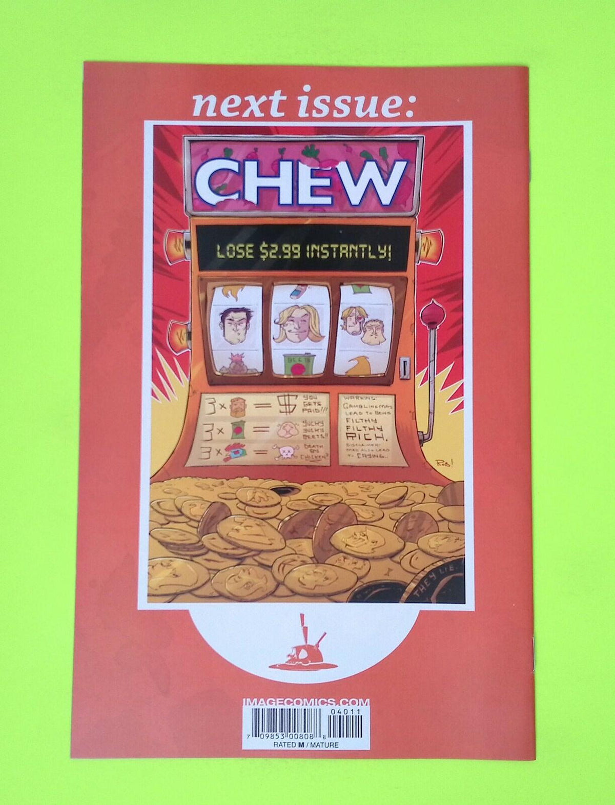 Chew #40 2014 Image Comics High Grade Comic Book Q6-87