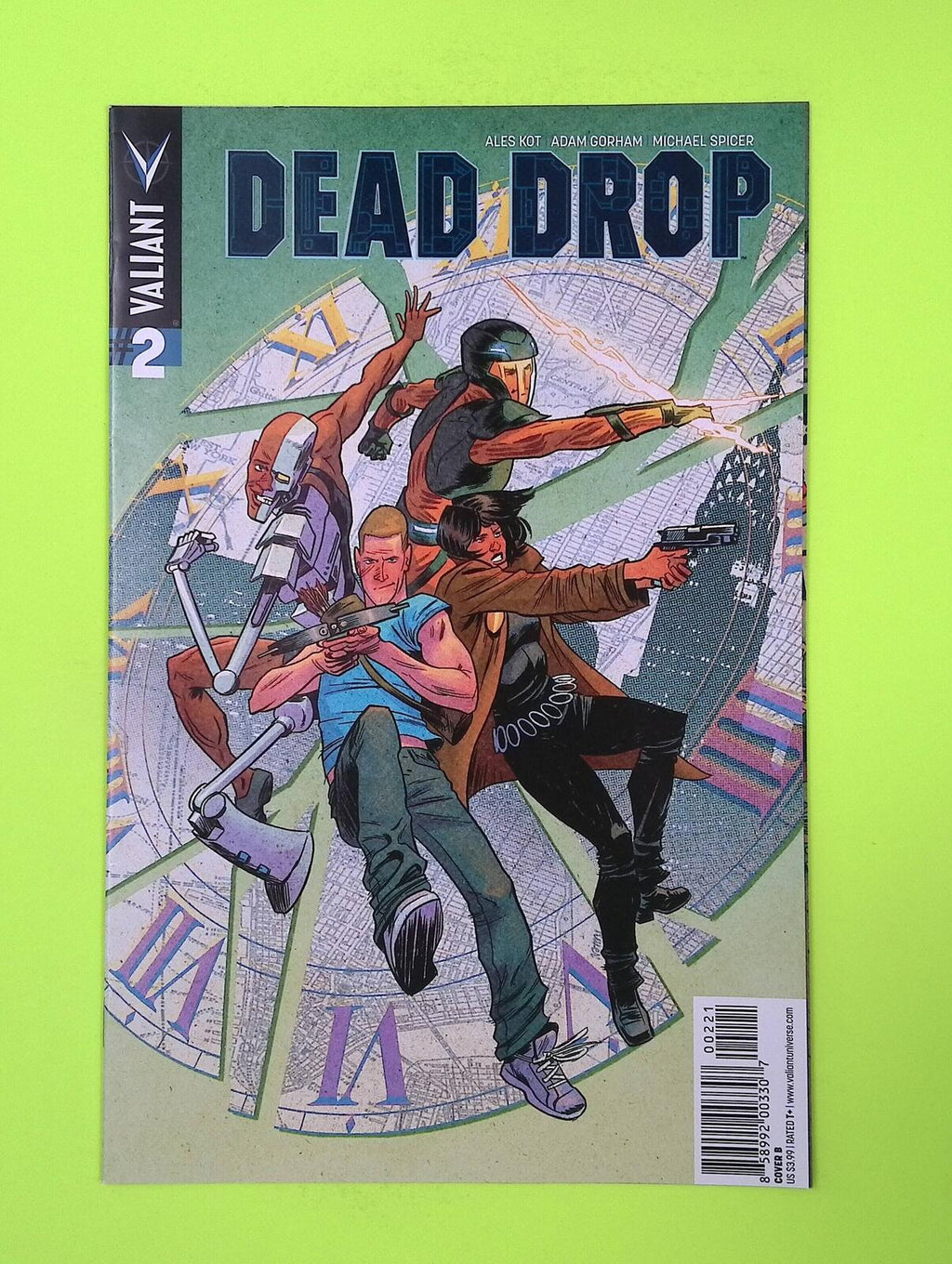 Dead Drop #2b 2015 Valiant Entertainment Variant High Grade Comic Book J2-258