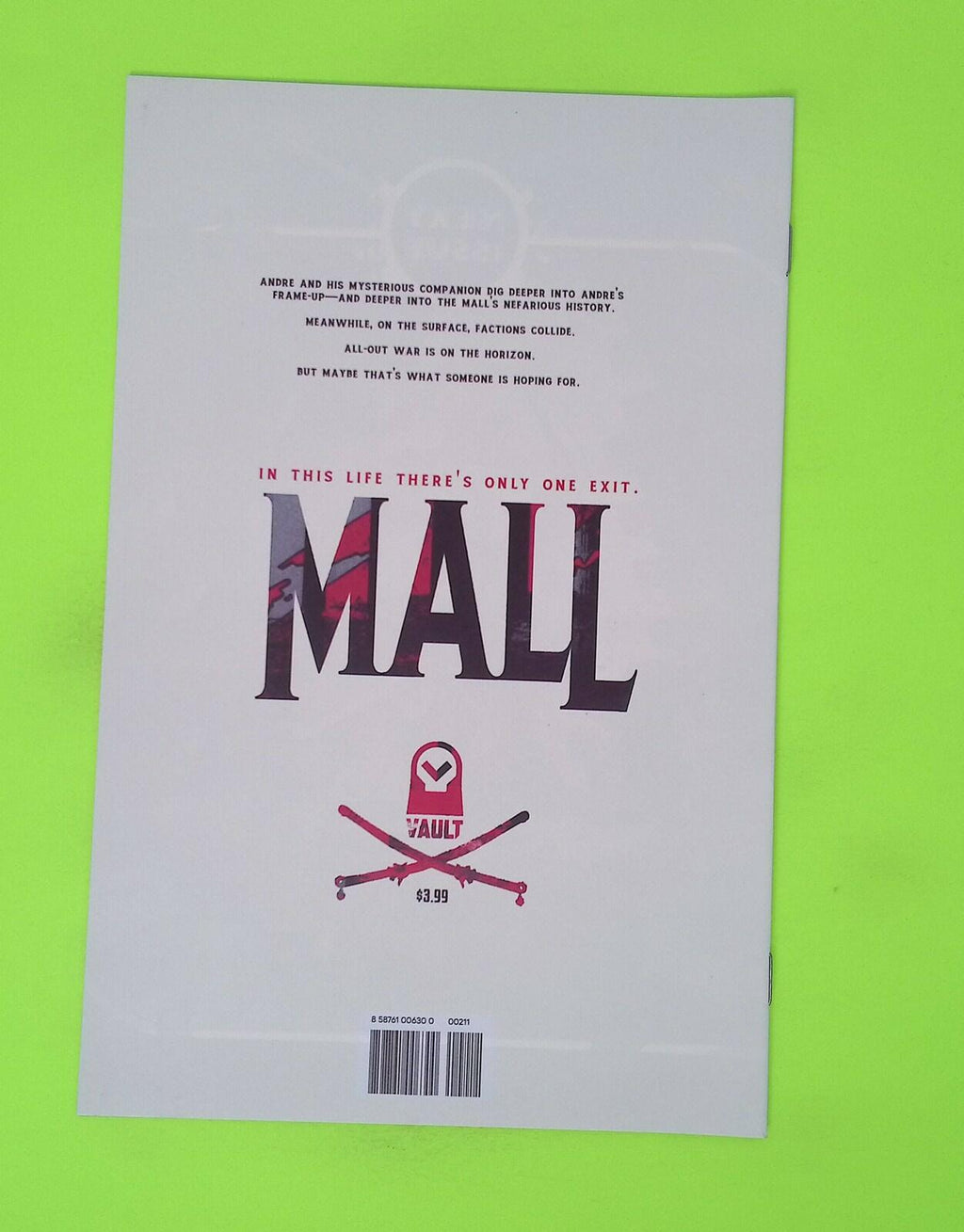 Mall #2 2019 Vault Comics High Grade Comic Book W110-53