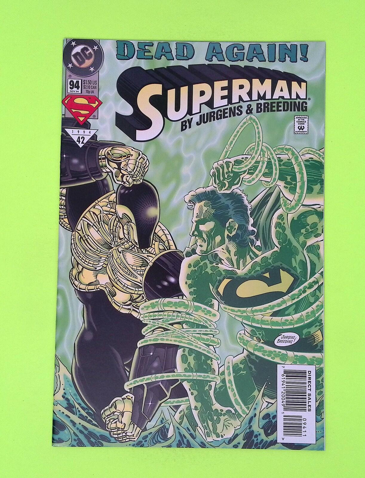 Superman #94 Vol. 2 1994 DC Comics High Grade Comic Book P36-100