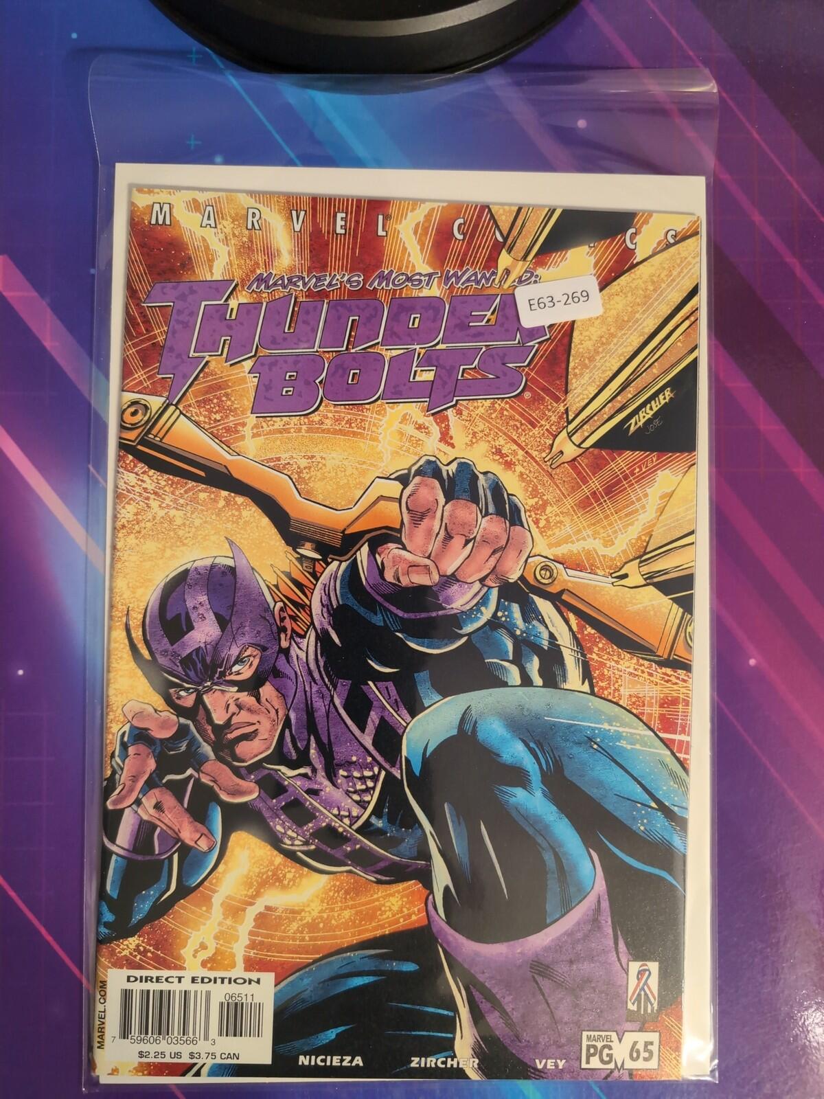 THUNDERBOLTS #65 VOL. 1 HIGH GRADE MARVEL COMIC BOOK E63-269