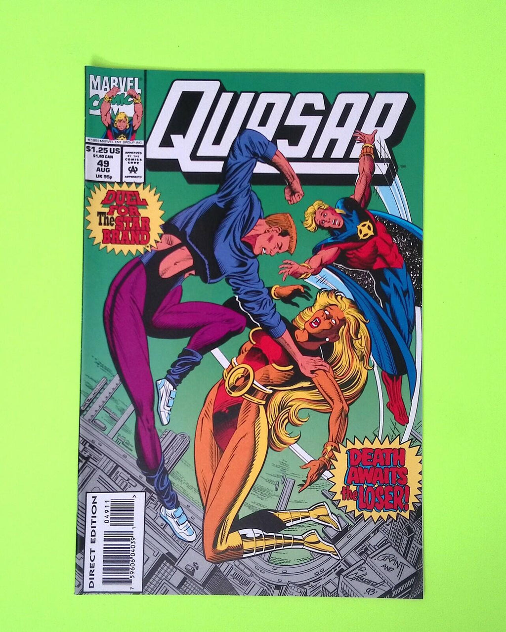 Quasar #49 1993 Marvel Comics 8.0 Comic Book R77-75