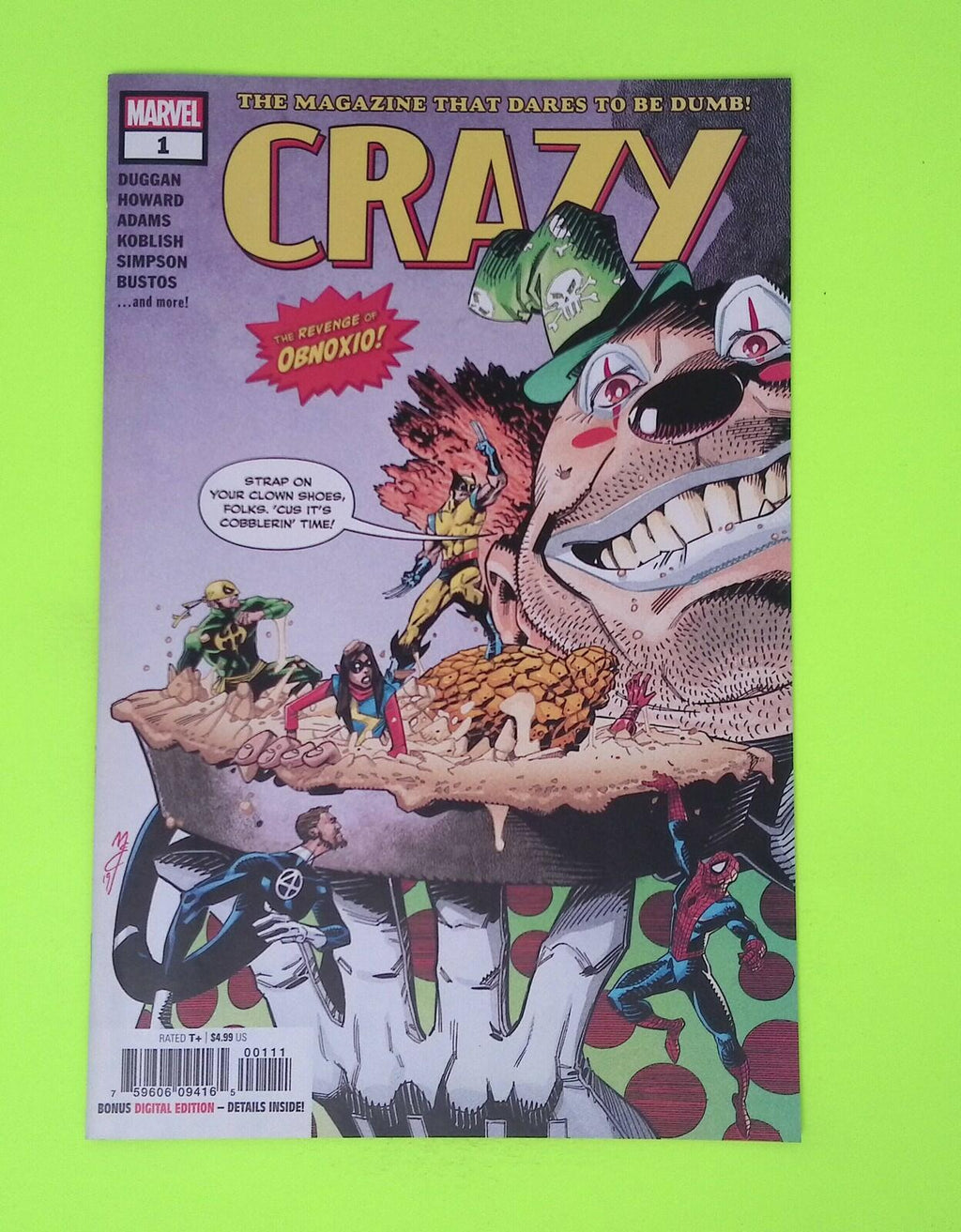 Crazy #1 One-Shot 2019 Marvel Comics High Grade Comic Book P45-226