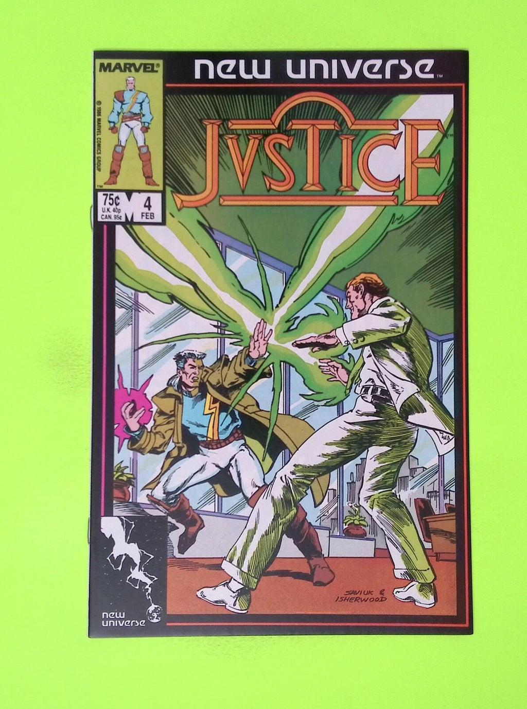 Justice #4 1987 Marvel Comics 8.0 Comic Book W83-197