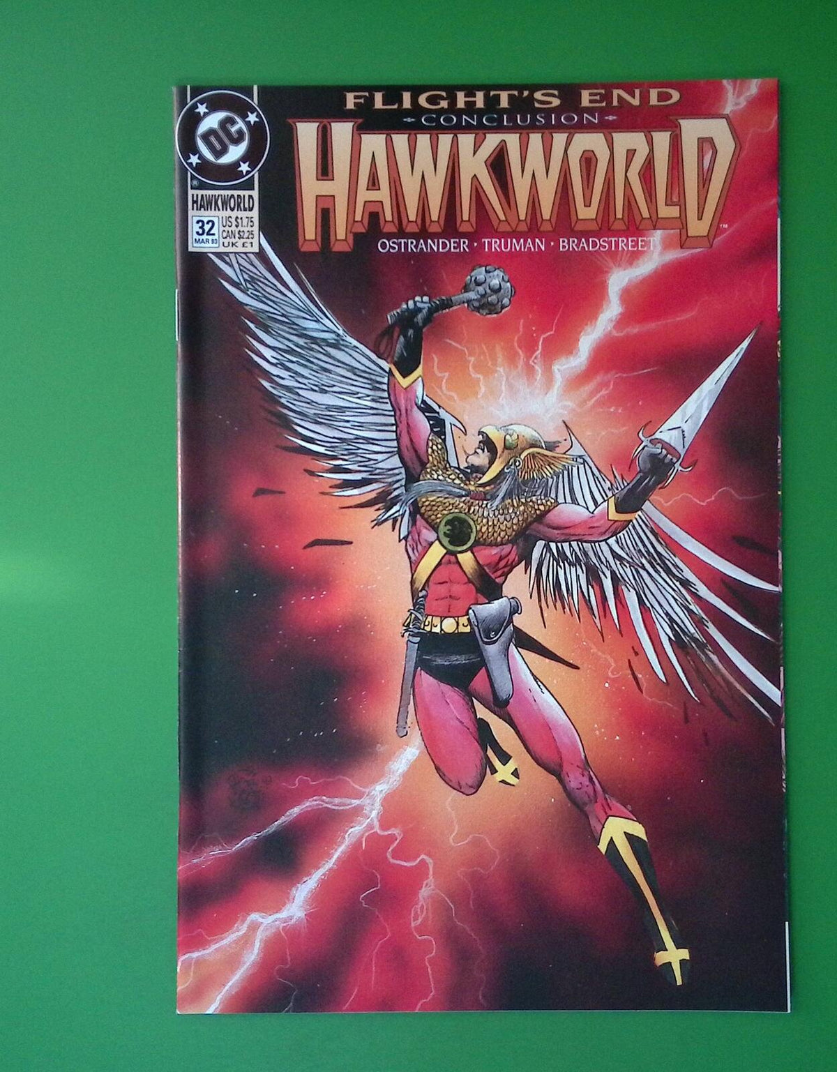 HAWKWORLD #32 VOL. 2 HIGH GRADE DC COMIC BOOK TS37-46