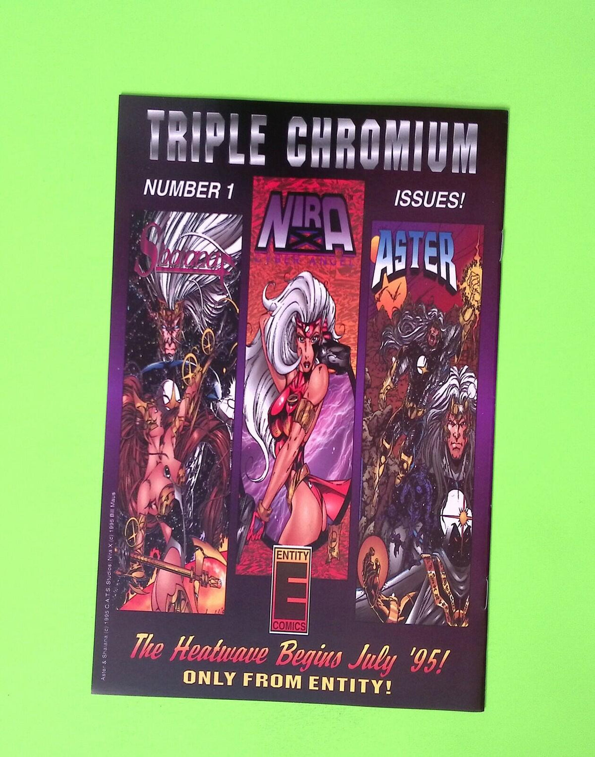 Harriers #1 1995 Entity Comics High Grade Comic Book B4-69