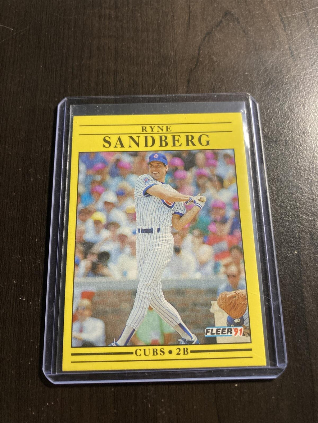 Ryne Sandberg FLEER CARD MLB 1991 T10-252