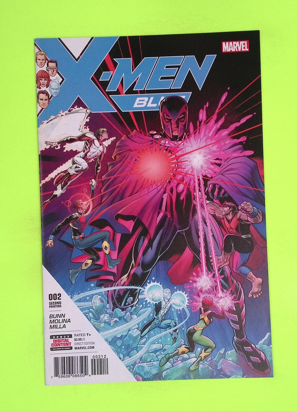 X-Men Blue #2-2nd print Marvel Comics Variant High Grade Comic Book J28-68