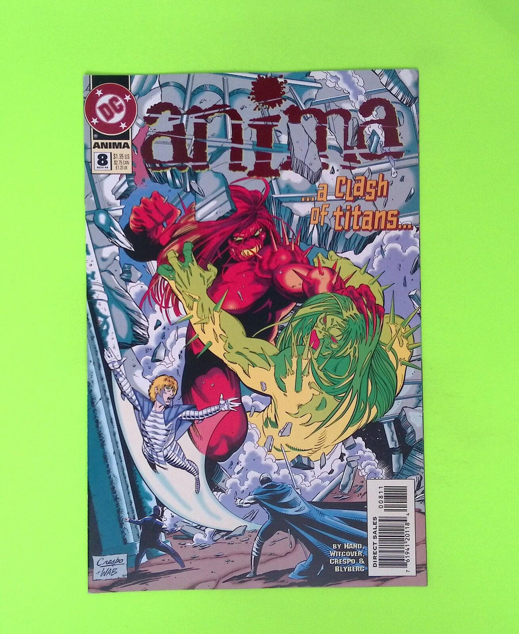 Anima #8 1994 DC Comics Higher Grade Comic Book X268-287