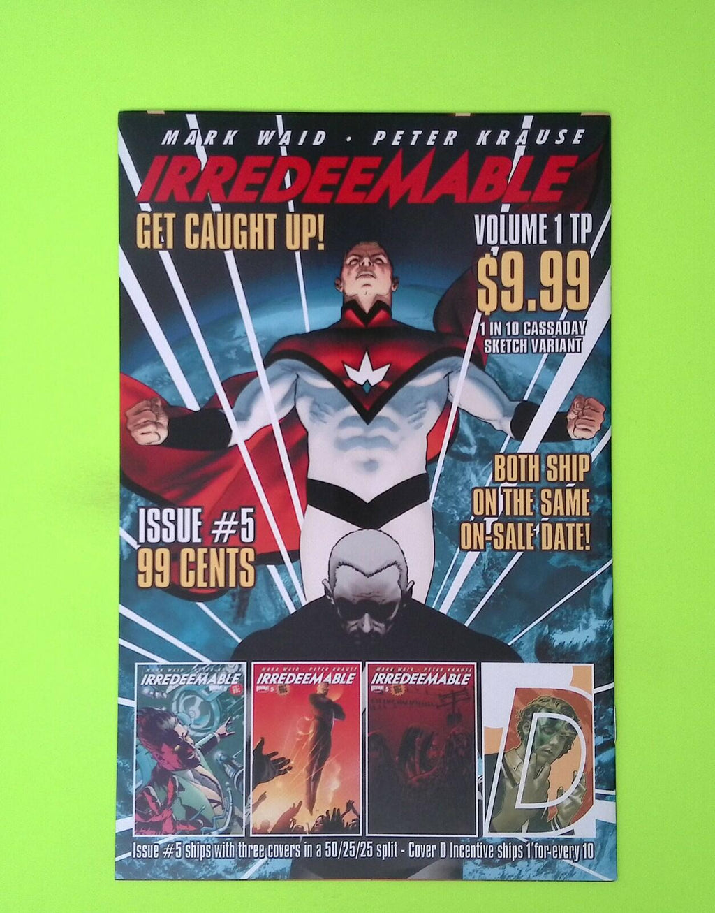The Unknown #3b 2009 BOOM! Studios Variant 8.0 Comic Book X118-175