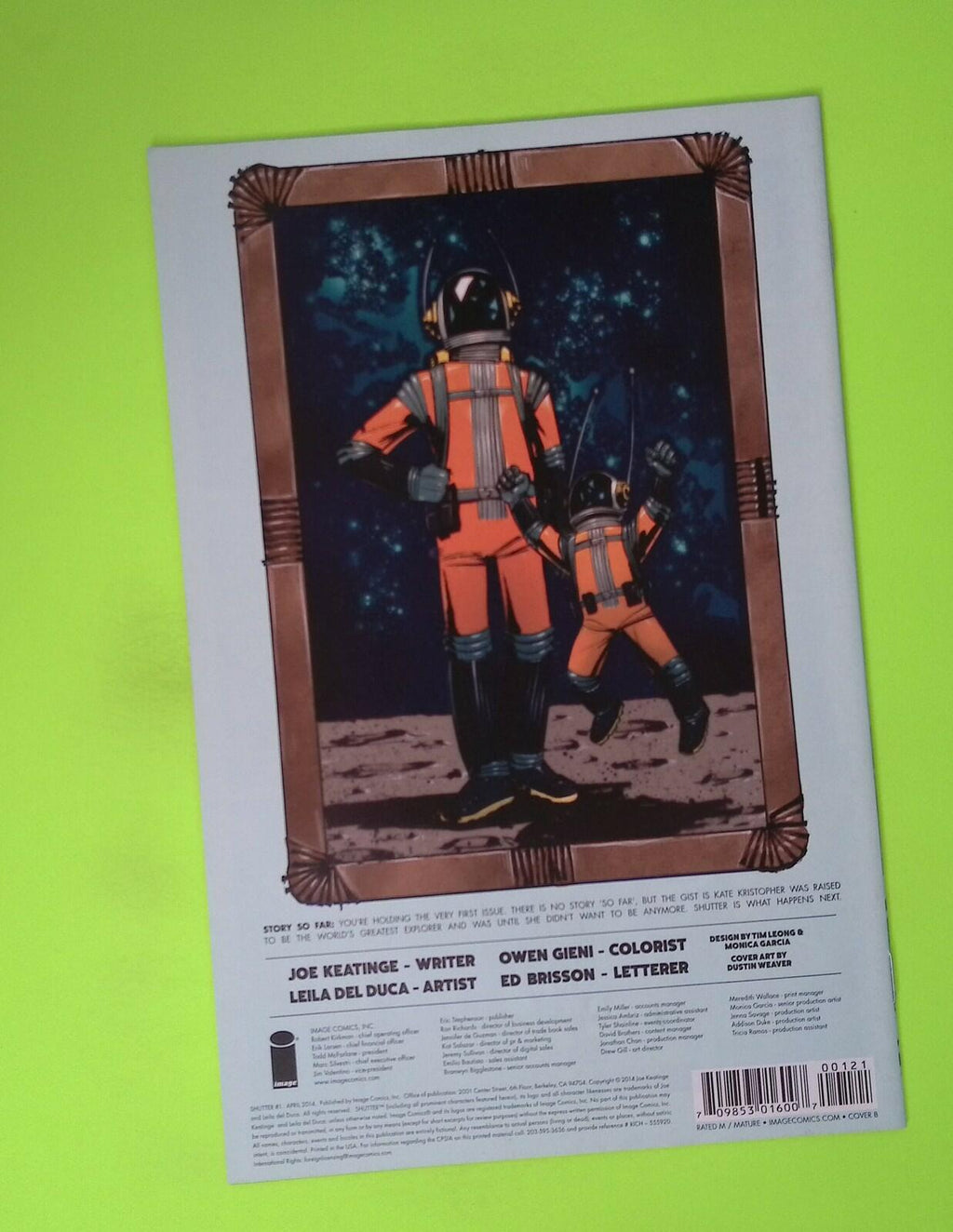 Shutter #1b 2014 Image Comics Variant High Grade Comic Book R109-148