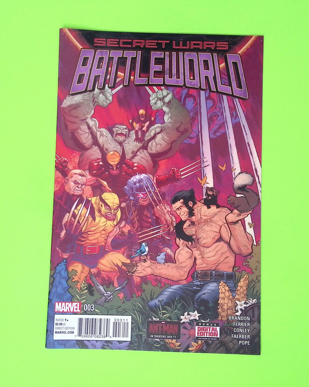Secret Wars Battleworld #3 2015 Marvel Comics Higher Grade Comic Book B42-61