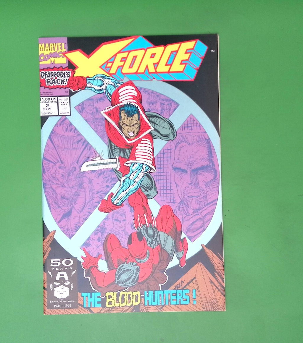 X-Force #2 Vol. 1 1991 Marvel Comics 1st App High Grade Comic Book H69-252