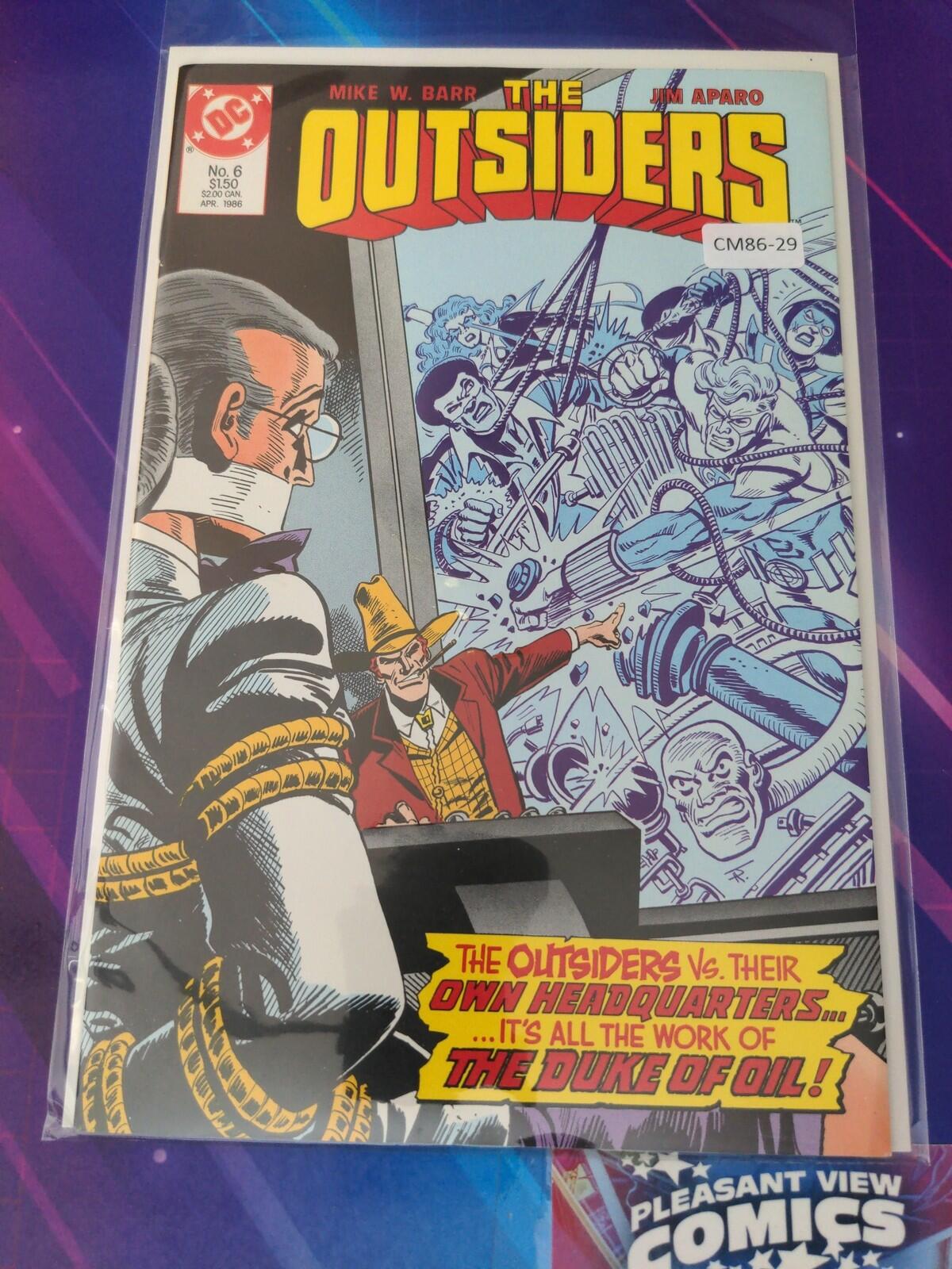 OUTSIDERS #6 VOL. 1 HIGH GRADE DC COMIC BOOK CM86-29