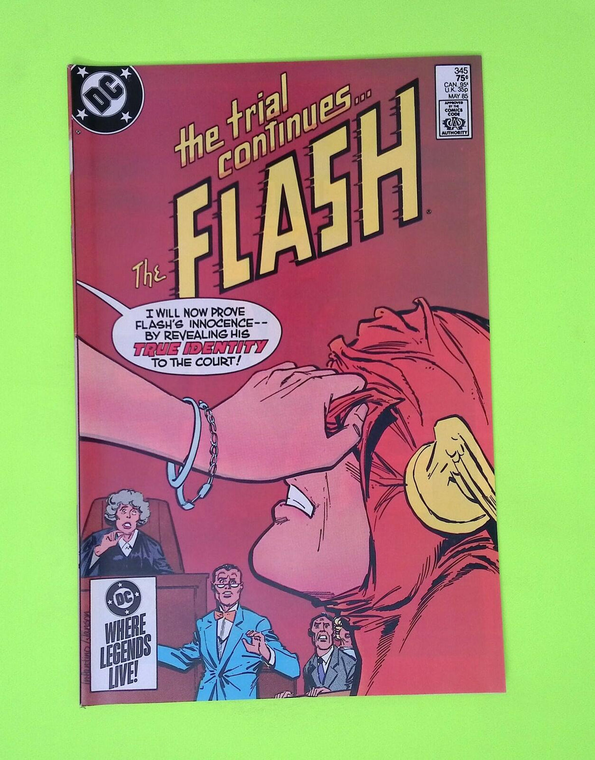 Flash #345 Vol. 1 1985 DC Comics High Grade Comic Book W190-117