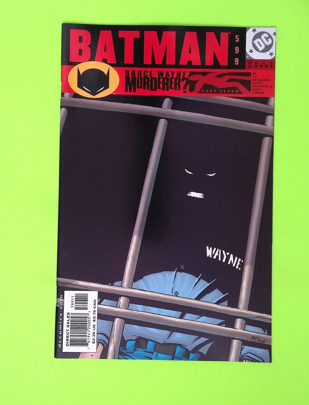 Batman #599 Vol. 1 2002 DC Comics High Grade Comic Book X12-30