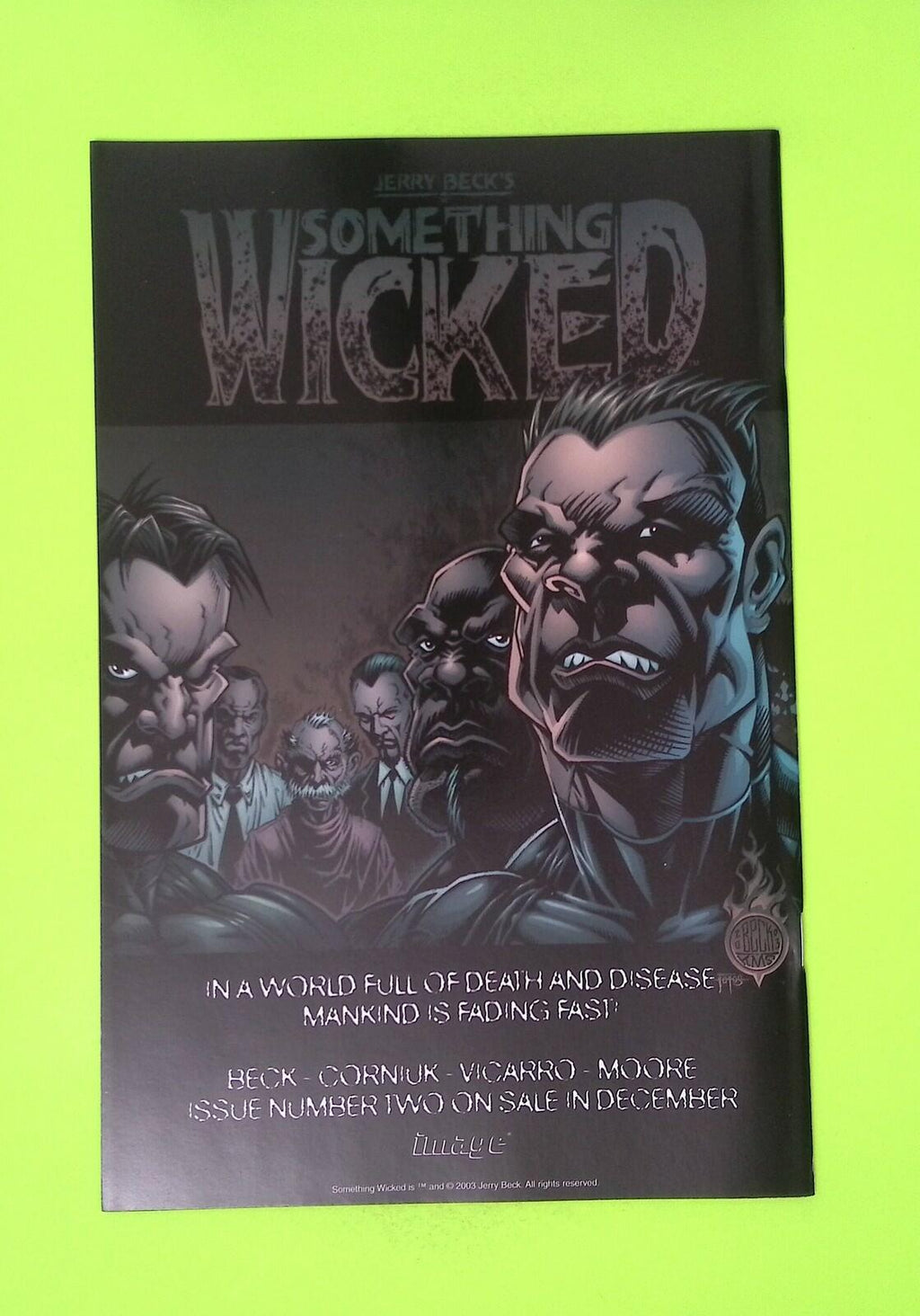 Something Wicked #1 2003 Image Comics High Grade Comic Book W18-156