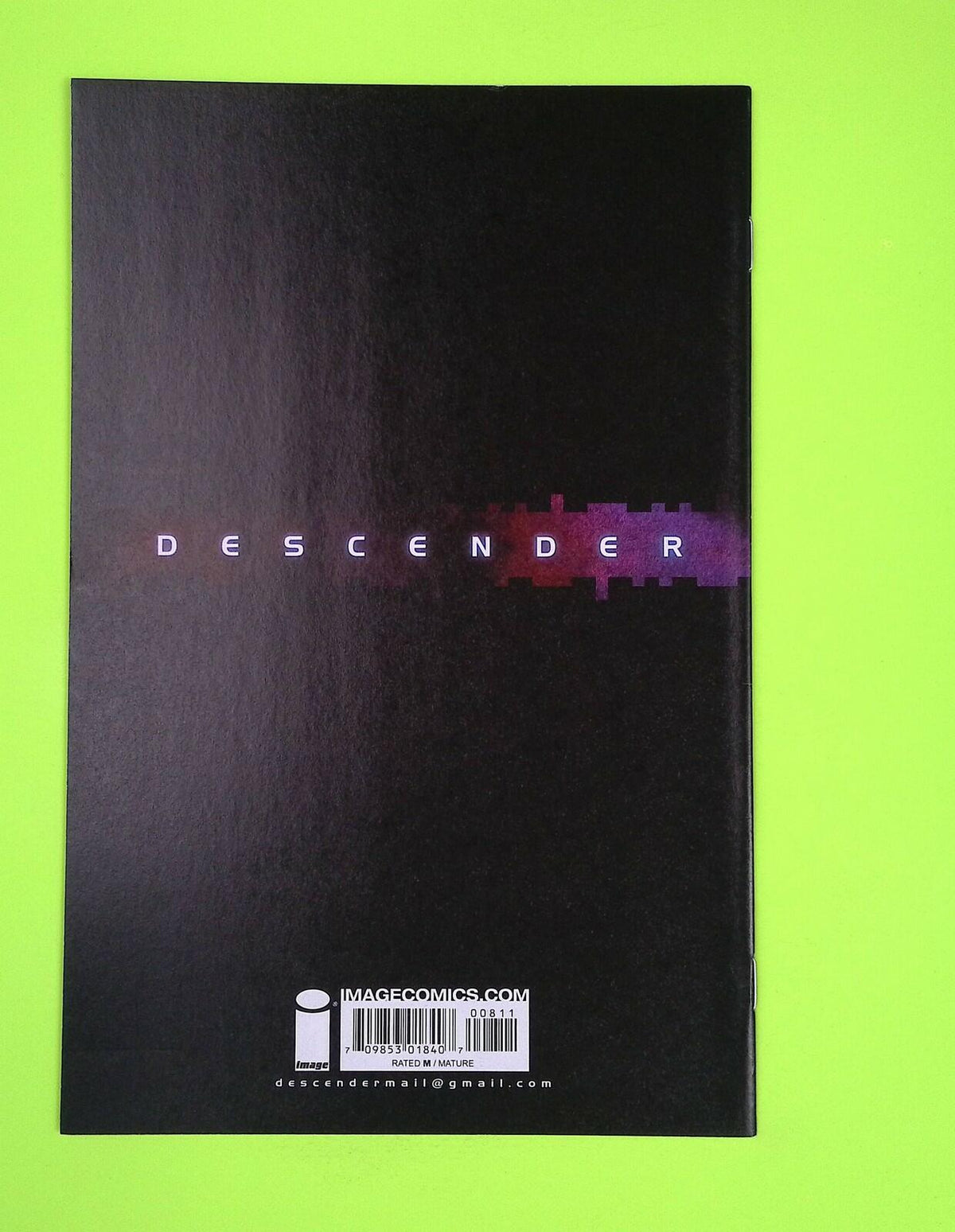 Descender #8 2015 Image Comics High Grade Comic Book J87-103