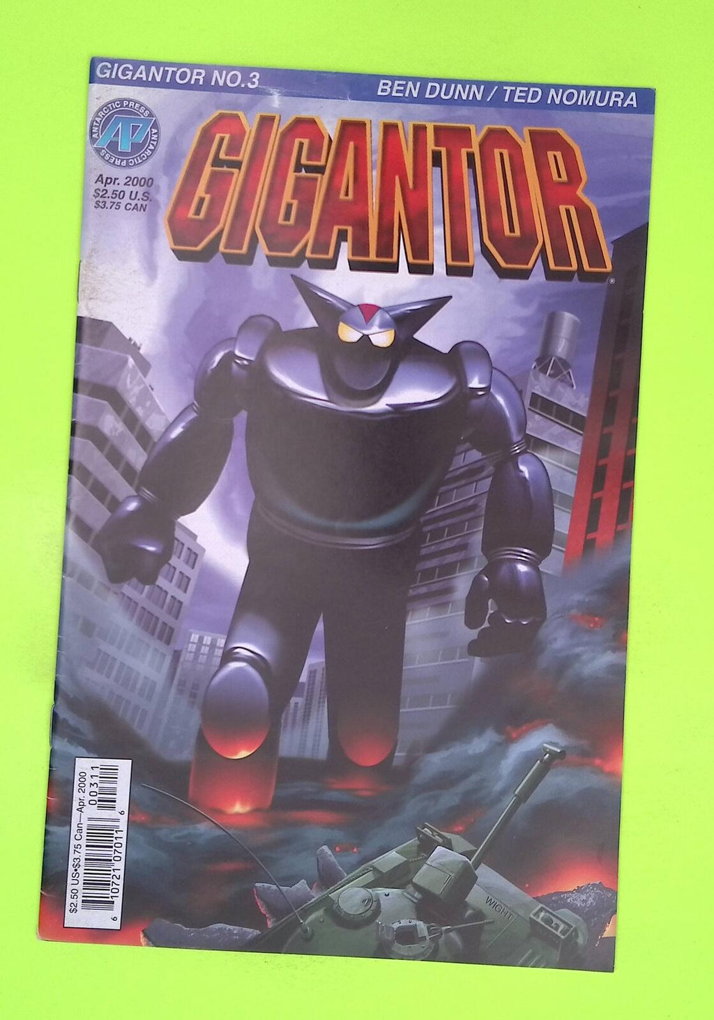 Gigantor #3 2000 Antarctic Press Mid Grade Comic Book A22-237
