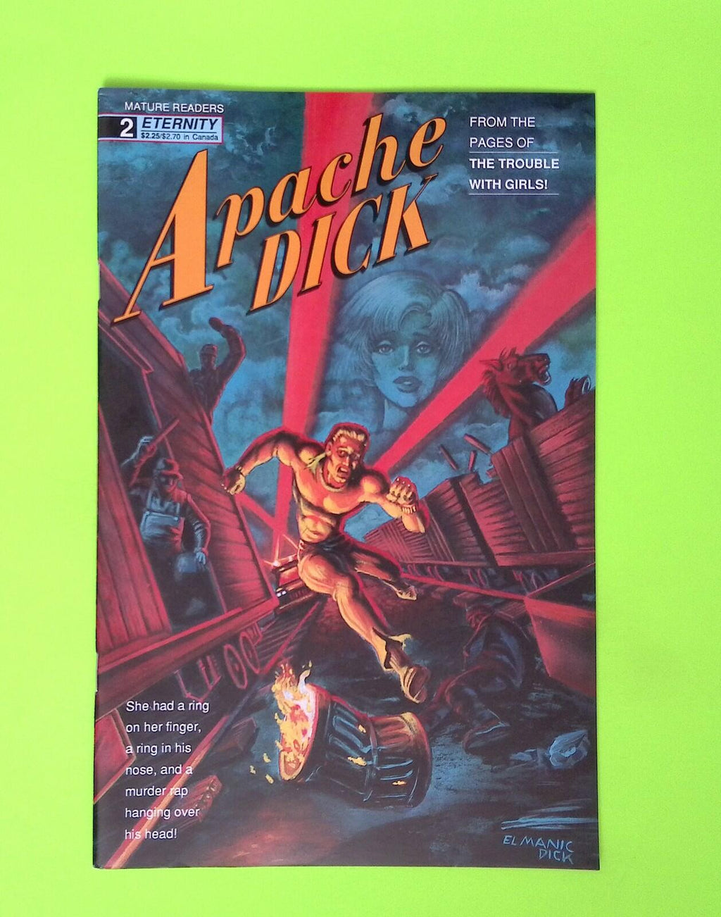 Apache Dick #2 1990 Eternity Comics 8.0 Comic Book X95-16
