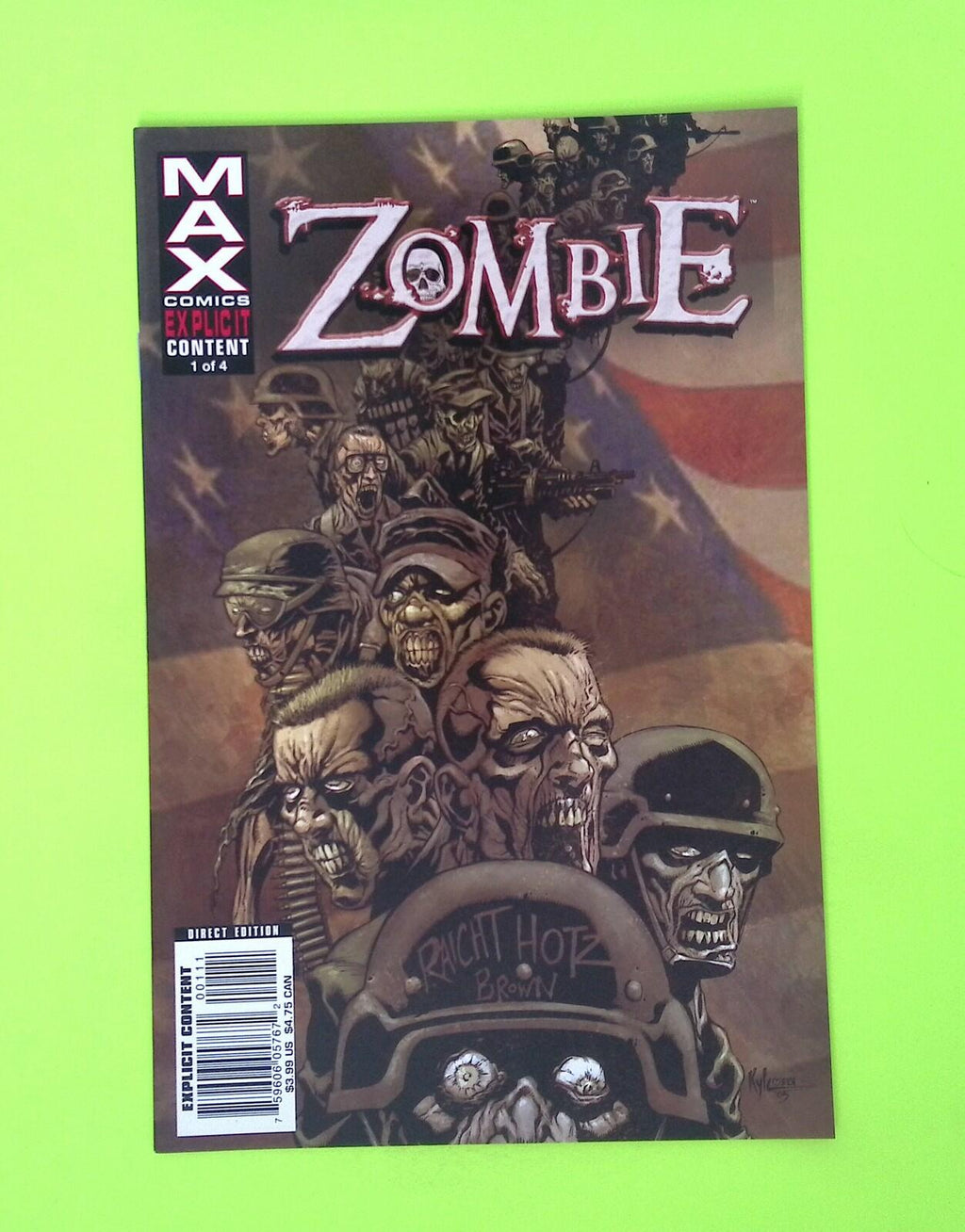Zombie #1 2006 MAX Comics 1st App High Grade Comic Book W211-213